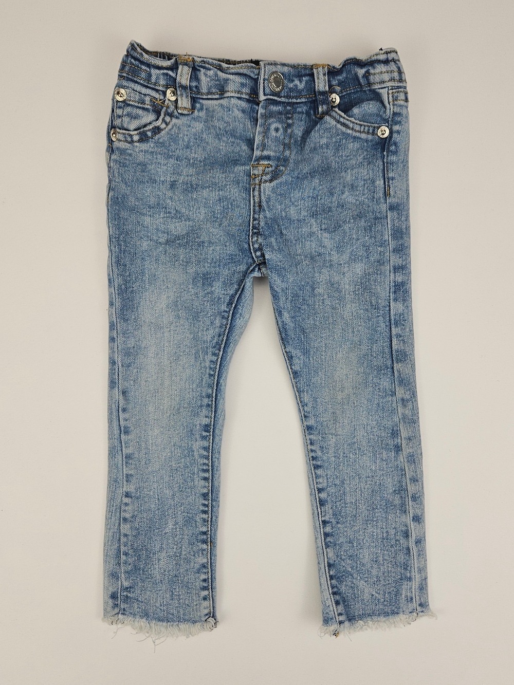 7 For All Mankind Baby/Toddler Light Wash Jeans 24M Raw Hem